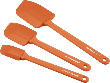 Rachael Ray 3-Piece Spatula Utensil Set, Orange
