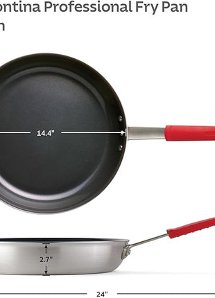 Tramontina Professional 14-Inch Ceramic Non Stick Extra Large Frying Pan, Heavy-Gauge Aluminum Skillet with Nonstick Coating, Dishwasher and Oven Safe, Black