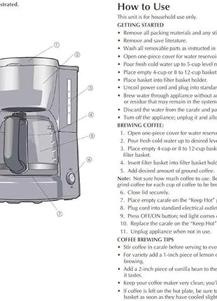 BLACK+DECKER 5-Cup Coffeemaker, Black, DCM600B
