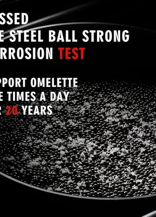 MsMk 11 Inch Nonstick Frying Pan，Titanium and Ceramic Nonstick Large Skillet Pan, PFOA Free, Non-Toxic, Stay-Cool Handle, Scratch-resistant, Dishwasher Safe, Oven Safe to 700°F