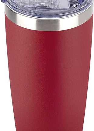 SUNWILL Travel Coffee Tumbler 20 oz, Insulated Mug with Lid, Stainless Steel Cup for Hot and Cold Drinks, Powder Coated Wine Red