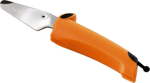 Kuhn Rikon Kinderkitchen Dog Knife Straight Blade, sharp enough to cut food but not small fingers, Orange