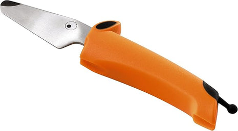 Kuhn Rikon Kinderkitchen Dog Knife Straight Blade, sharp enough to cut food but not small fingers, Orange
