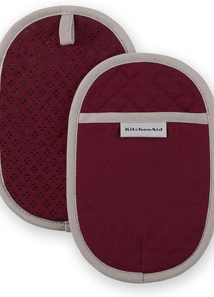KitchenAid Asteroid Pot Holder 2-Pack Set, Boysenberry Purple, 6.5"x10"