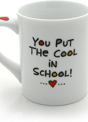 Our Name is Mud “Cool Teacher” Porcelain Mug, 16 oz.