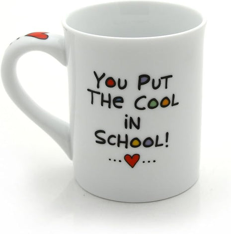 Our Name is Mud “Cool Teacher” Porcelain Mug, 16 oz.