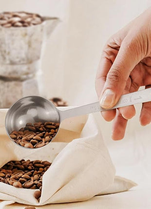 4Pcs Coffee Scoop Spoon - 1 Tablespoon 15ML Stainless Steel Long Handle Measuring Spoons for Ground Coffee, Loose Tea and Powder
