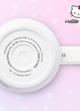 Silver Buffalo Sanrio Hello Kitty Halloween Spooky Skeleton Costume Stainless Steel Tumbler with Handle and Straw, Fits in Standard Cup Holder, 40 Ounces