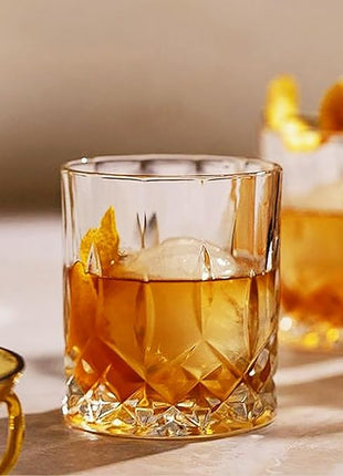 Whiskey Glasses - Premium Set of 24 Elegant and Clear Tumbler Glasses for Whisky, Scotch, and Bourbon - Barware Glassware
