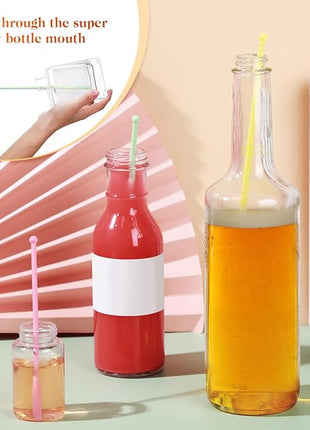 Boao 6 Pieces Mini Spatula, Multicolor Makeup Small Tiny Spatula for Cosmetics and Kitchen Jar Food Bottle, 3 Sizes(Pastel Colors)