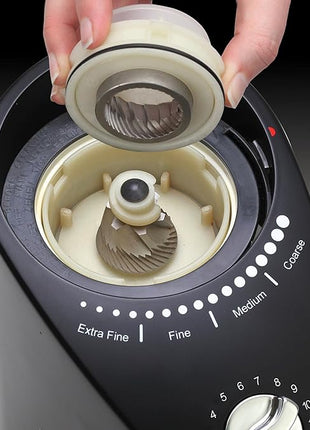 Capresso Infinity Plus Conical Burr Grinder, Black