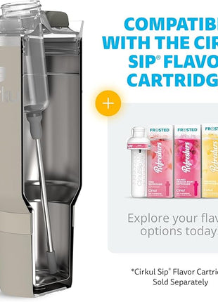 Cirkul 40oz. Ranger Stainless Steel Tumbler with Handle, All-Day StrawSip™, Double-Wall Insulated