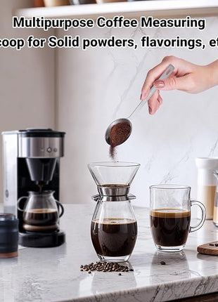 4Pcs Coffee Scoop Spoon - 1 Tablespoon 15ML Stainless Steel Long Handle Measuring Spoons for Ground Coffee, Loose Tea and Powder