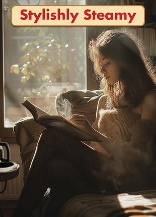 Electric Mug Warmer + Cupa Joe 20oz Diner-Style Mug Gift Set – Borosilicate Glass with Spill-Proof Lid – Unique Coffee Cup for Home, Coworkers, or Desk Use