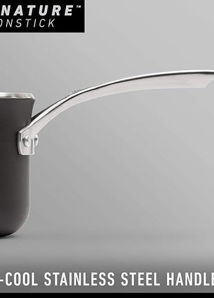 Calphalon Nonstick Frying Pan with Lid and Stay-Cool Handles, Dishwasher and Metal Utensil Safe, PFOA-Free, 12-Inch, Black