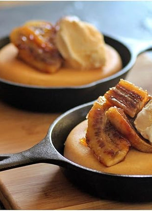 Lodge 6-1/2 Inch Cast Iron Pre-Seasoned Skillet – Signature Teardrop Handle - Use in the Oven, on the Stove, on the Grill, or Over a Campfire, Black