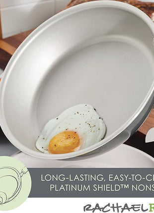 Rachael Ray Create Delicious Nonstick Cookware Induction Pots and Pans Set, 13 Piece - Gray Shimmer