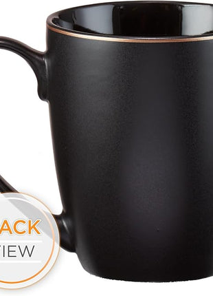 Christian Art Gifts Matte Black Ceramic Coffee Mug – 12 oz. Lead & Cadmium-free Inspirational Scripture Coffee and Tea Mug for Men & Women with Bible Verse: Be Still and Know That I Am God–Psalm 46:10