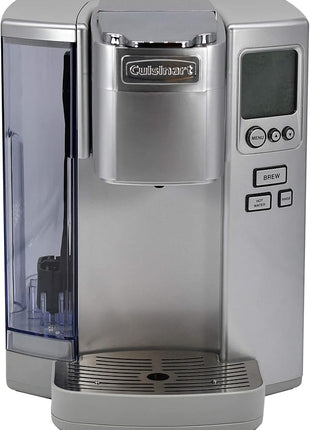 Cuisinart Coffee Maker, Single Serve 72-Ounce Reservoir Coffee Machine, Programmable Brewing & Hot Water Dispenser, Stainless Steel, Cool Grey