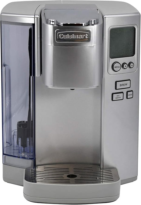 Cuisinart Coffee Maker, Single Serve 72-Ounce Reservoir Coffee Machine, Programmable Brewing & Hot Water Dispenser, Stainless Steel, Cool Grey