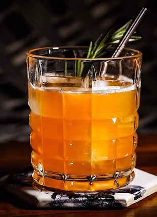 DeeCoo Premium 10, 11 OZ Scotch Glasses - Old Fashioned Whiskey Glasses/Style Glassware for Bourbon/Rum/Bar Tumbler Set of 6