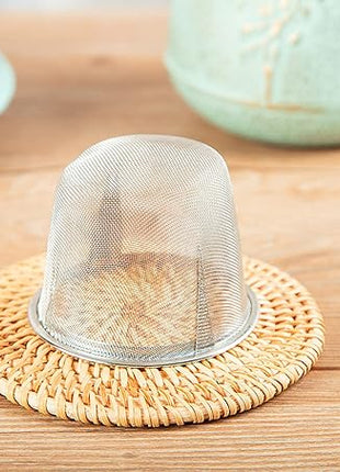 Tea Kettle, Toptier Japanese Cast Iron Tea Kettle for Stove Top, Stovetop Safe Cast Iron Teapot with Infusers for Loose Tea, 40 Ounce (1200 ml), Black