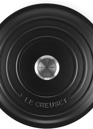 Le Creuset Enameled Cast Iron Signature Round Dutch Oven, 7.25 qt., Licorice