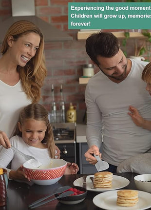 Silicone Spatula Set, Premium Spatulas Silicone Heat Resistant 2 Small & 2 Large Flexible Scraper for Nonstick Cookware, Rubber Spatula for Kitchen Mixing Baking Cooking Use, Soft Spatula - Gray