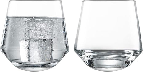Zwiesel Glas Pure German Crystal Glassware Collection, 2 Count (Pack of 1), Dancing Party Tumblers Cocktail Glass