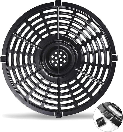 Grill Pan for Power XL 5QT Air fryer, 8.7'' 5QT Round Non-Stick Air Fryer Replacement Tray Rack Parts Accessories Crisper Plate Grill Plate, Dishwasher Safe