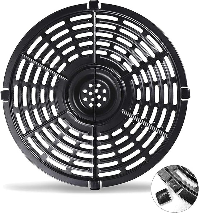 Grill Pan for Power XL 5QT Air fryer, 8.7'' 5QT Round Non-Stick Air Fryer Replacement Tray Rack Parts Accessories Crisper Plate Grill Plate, Dishwasher Safe