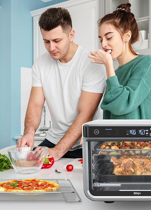 for Ninja Foodi Replacement Air Fryer Oven Basket, Original Replacement Baking Trays for Ninja DT201/DT251 Foodi Digital Air Fryer Oven,Stainless Steel Air Fryer Accessories for Ninja Foodi