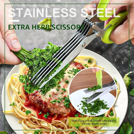 2 Pack ONEBOM Kitchen Shears,Kitchen Scissors Heavy Duty Serrated Blade for Cutting Meat, Food, Fish, Poultry Sharp Scissors, Apartment Kitchen Accessories,Gift Herb Scissor(Rose Glod)