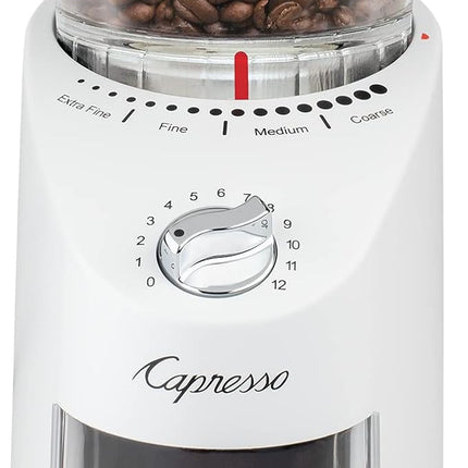 Capresso Infinity Plus Conical Burr Grinder, White