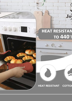 Joyhalo 4 Pack Pot Holders for Kitchen,Cotton Oven Holder with Great Heat Resistance,Non Slip Hot Pads for Kitchen Clearance,Spice