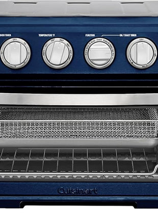 Cuisinart Air Fryer + Convection Toaster Oven, 8-1 Oven with Bake, Grill, Broil & Warm Options, Stainless Steel, TOA-70 (Navy Blue)