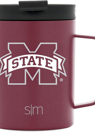 Simple Modern Officially Licensed Collegiate University Coffee Mug with Leakproof Lid Insulated Stainless Steel Travel Mug | Scout, Classic Collection | 12oz
