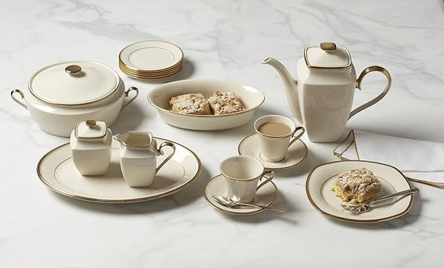 Lenox Eternal Gold Banded Ivory China Dinner Plate -