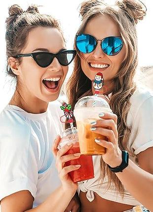 Silicone Straw Caps for 10mm Tumblers | Reusable Dust-Proof Toppers Fits Stanley 30oz & 40oz Cups Large Handle Model (red)