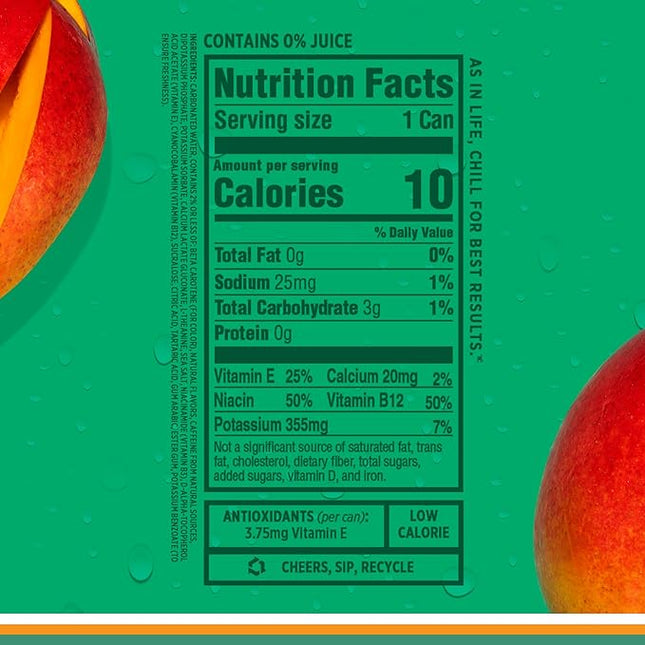 Sparkling Ice Energy Maximum Mango 12Pk. Energy Drinks with Vitamins + Antioxidants, Zero Sugar. 12 fl oz cans.