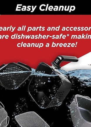 Nuwave Brio 6-Quart Digital Air Fryer Including Non-Stick Baking Pan and Stainless-Steel Cooking Rack (6-Quart + Gourmet Kit), Black