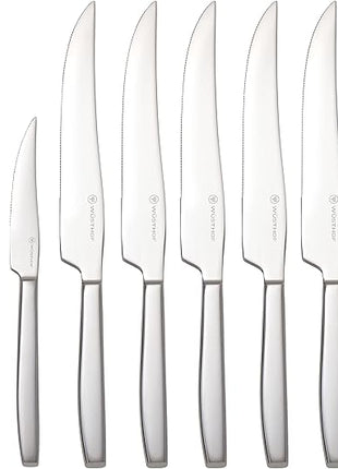 Wüsthof 10-Piece Stainless Steak and Carving Knife Set, Olivewood