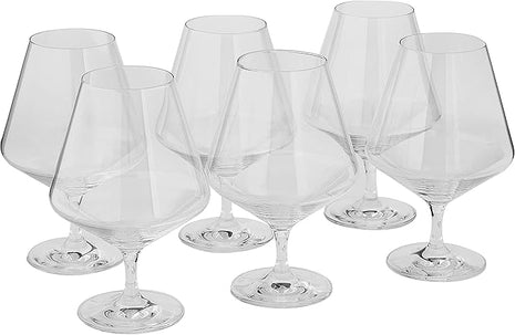 ZWIESEL GLAS Pure Cognac Glass (Set of 6), Dishwasher-Safe Tritan Crystal Glasses, Made in Germany (21 Ounce)