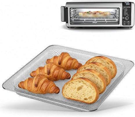for Ninja Foodi Replacement Tray, Original Replacement Baking Trays for NINJA SP100 SP101 Foodi Digital Air Fryer Oven, Mesh Basket, Ideal Accessories for Air Frying and Dehydrating (For SP100 Series)