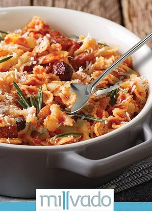 Stainless Steel Big Cooking Spoon, Kitchen Utensils and Gadgets, 15 Inch Large Spoon For for Cooking, Basting, Serving, Dishwasher Safe Metal Utensil, Durable, Solid Construction