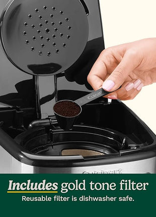 Cuisinart 14-Cup Coffee Maker, Programmable PerfecTemp Glass Carafe Coffee Machine with 1-4 Cup Setting, Brew Strength Control and Brew Pause, Stainless Steel, DCC-3200NAS