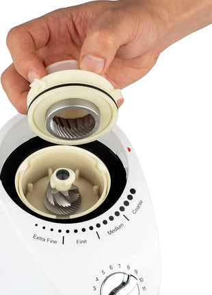 Capresso Infinity Plus Conical Burr Grinder, White