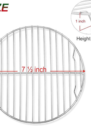 P&P CHEF 7½ Inch Cooking Rack Round, Stainless Steel Round Rack for Cooking Cooling Steaming Baking, Fit Air Fryer Pot Pressure Cooker, 2 Pack -Oven & Dishwasher Safe