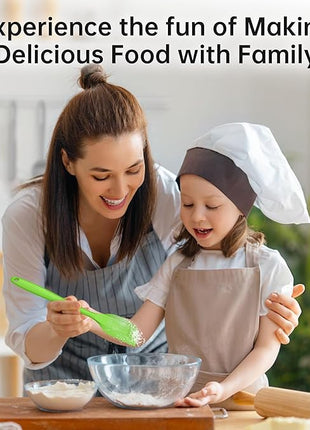 Barsone 5-Piece Silicone Spatula Set - Heat Resistant 446°F Food Grade BPA Free, Nonstick Cookware Safe Dishwasher Safe Kitchen Tools for Baking, Cooking, Stirring, Multicolor.