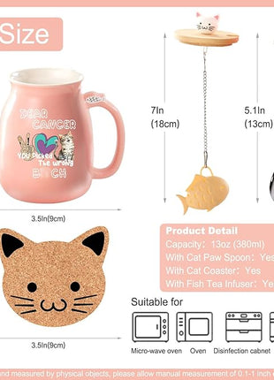 Gifts for People with Cancer Funny Mug Care Gift For Woman Get Well Gift for Women After Surgery Breast Cancers Gifts for Woman Thinking of You Presents for Womens Feel Better Present